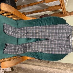 Ricki's Women's Blue and Gray Plaid Chinos